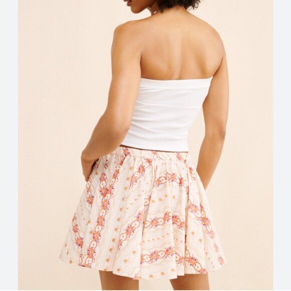 Free People Gala Printed Mini Skirt sz S - Picture 7 of 9